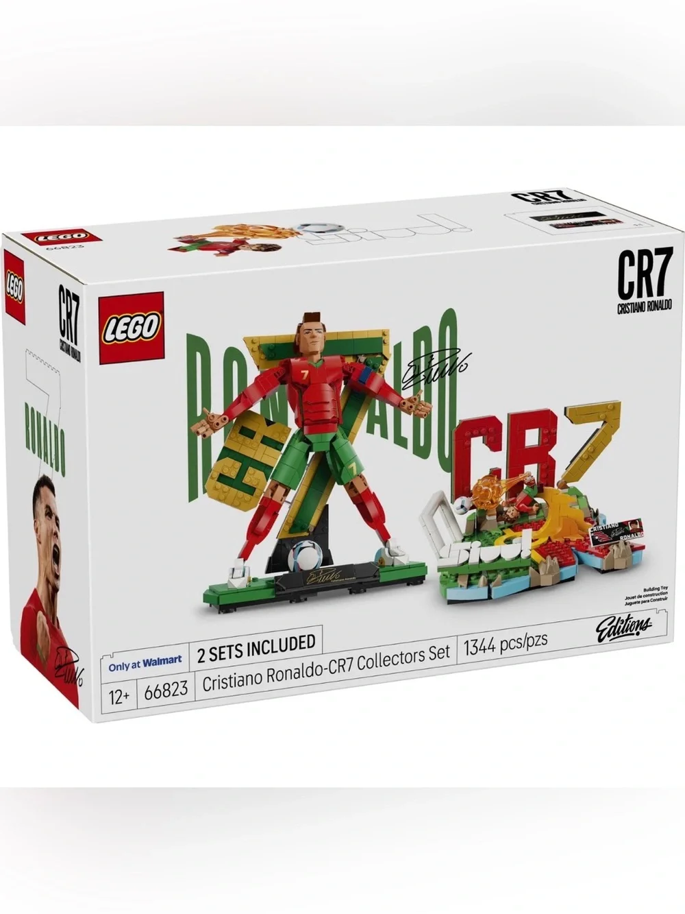 LEGO 66823 Cristiano Ronaldo Collector Edition CR7  2 Sets/2 in 1, 1344 PCS, NWT